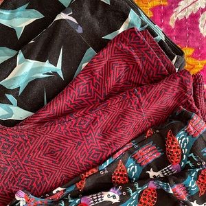 3 pairs of LulaRoe leggings OS